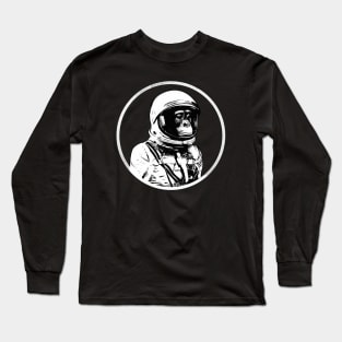 Space Chimp Street Art Style Long Sleeve T-Shirt